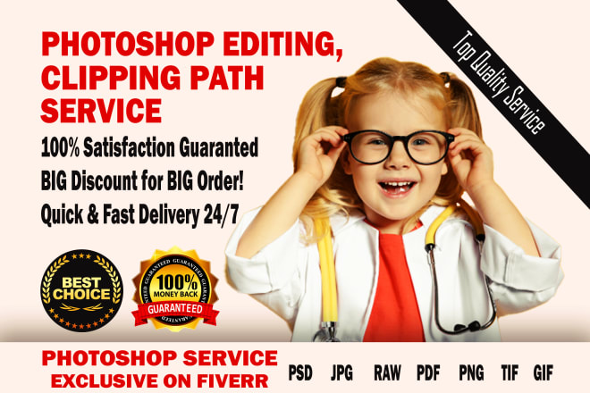 I will do any photoshop editing or clipping path service