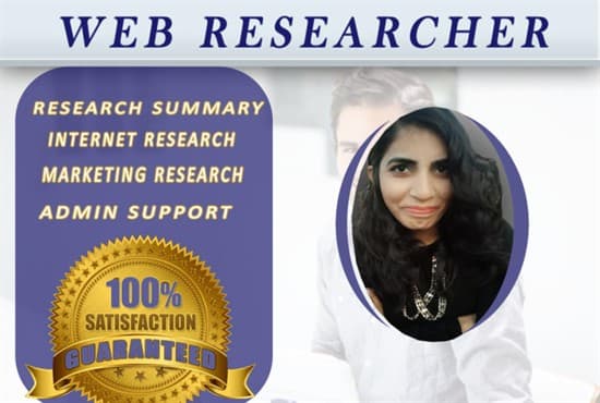 I will do any type of online research work
