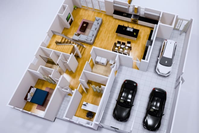 I will do architectural 3d floor plan within 10 hours
