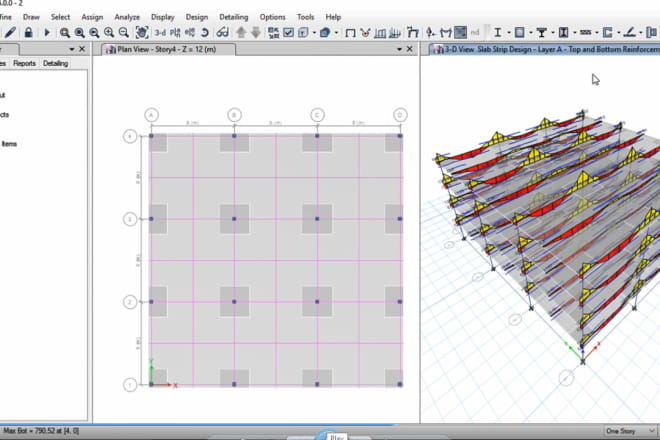 I will do architectural drawing, structural analysis and design