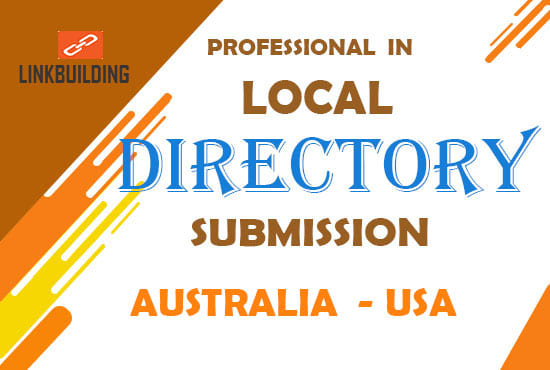I will do australia, USA local directory submission manually for SEO backlinks