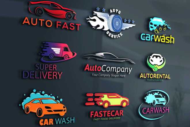 I will do automotive, auto detailing, car wash, truck, transport logo