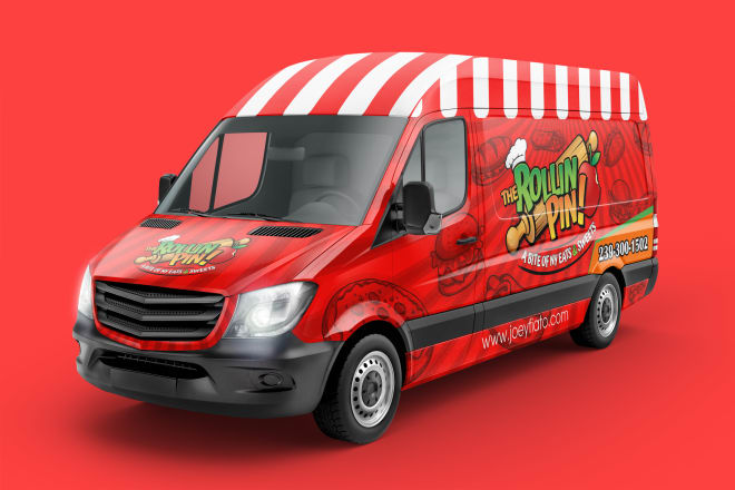 I will do awesome car, van, food truck or trailer wrap designs