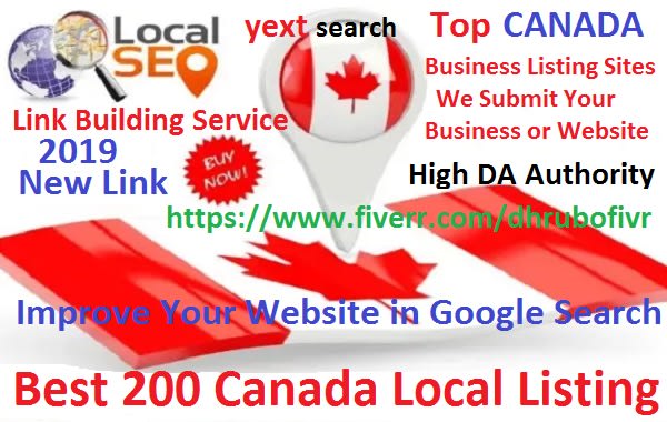 I will do best local citation, link building seo for canada