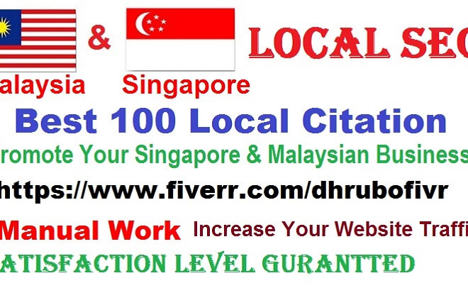 I will do best local citations for singapore and malaysia