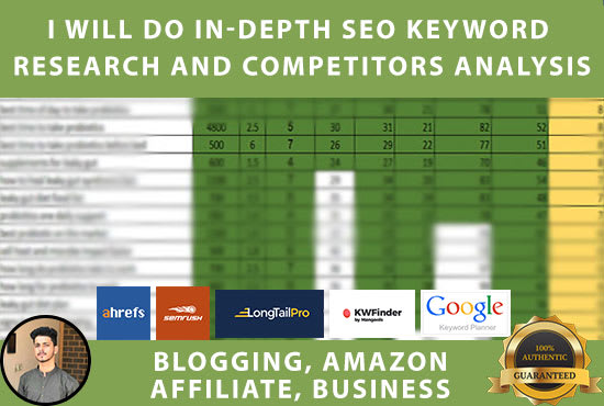I will do best long tail seo keyword research and competitor kws