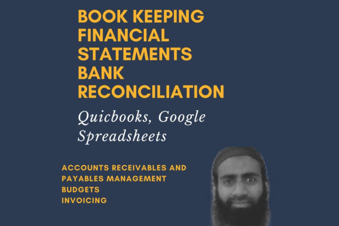 I will do bookkeeping, cost management accounting bank reconciliation in quickbooks