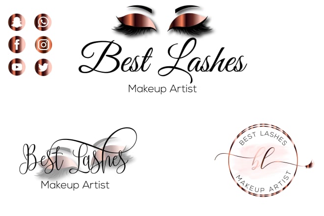 I will do boutique,hair extensions,eyelashes,beauty salon,makeup and logo