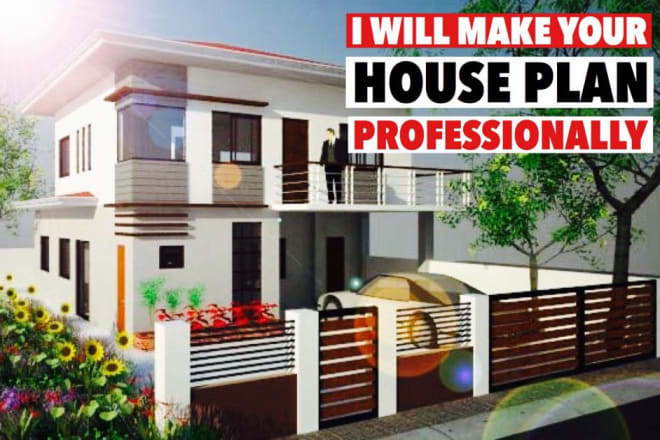 I will do building or house floor plans professionally