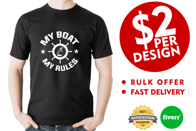 I will do bulk t shirt designs for your business