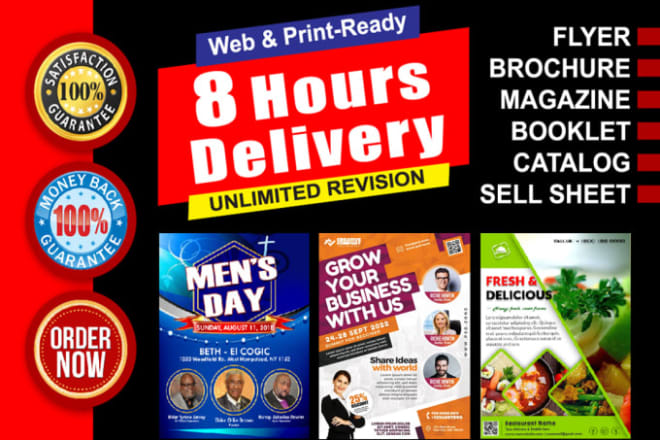 I will do business flyer, brochure, company profile, sales flyer, booklet design