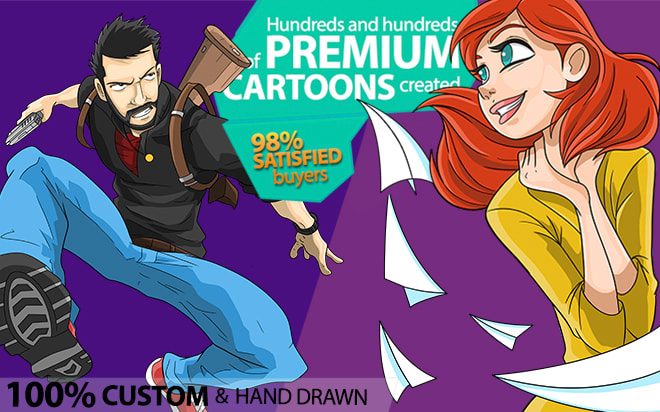 I will do character illustration and cartoon drawing
