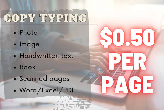 I will do cheap and fast copy typing excel word