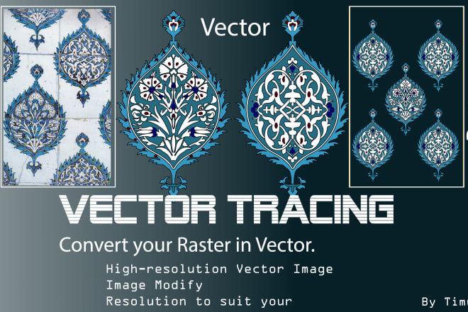 I will do clean vector tracing of your sketch or image and logo