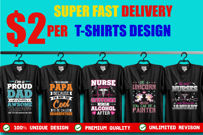 I will do creative and custom graphic t shirt design in 24 hours
