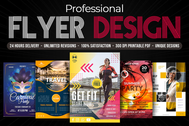 I will do creative business flyers, posters and leaflet design