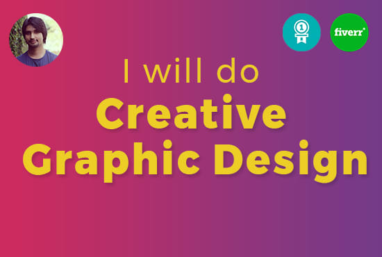 I will do creative graphic design job