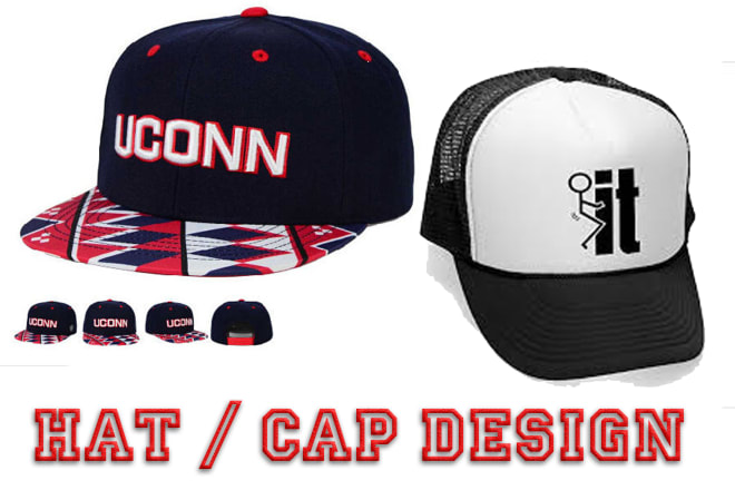 I will do custom designs for embroidery on hat, cap,snap back