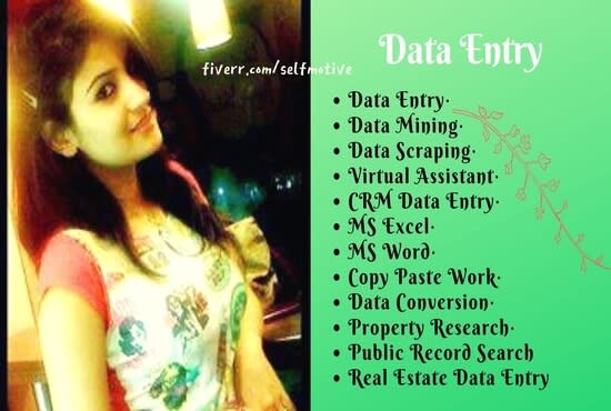 I will do data entry, copy paste job