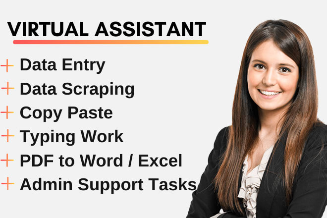 I will do data entry, data scraping, copy paste jobs, typing work