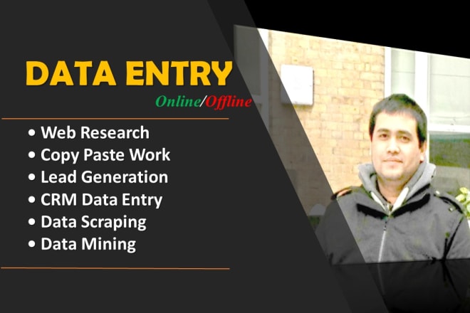 I will do data entry, internet research and data analysis