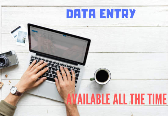 I will do data entry jobs in one day