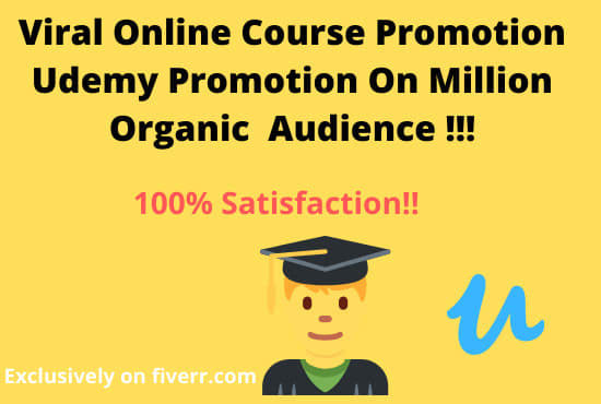 I will do effective,viral online course promotion,thinkific,udemy,kajabi