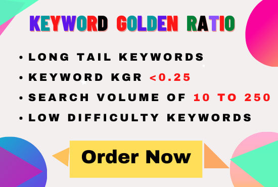I will do excellent kgr keyword research for your site