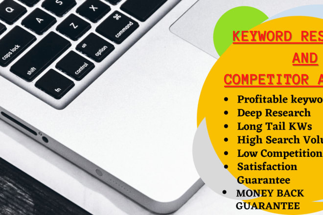 I will do excellent SEO keyword research and competitor backlink analysis