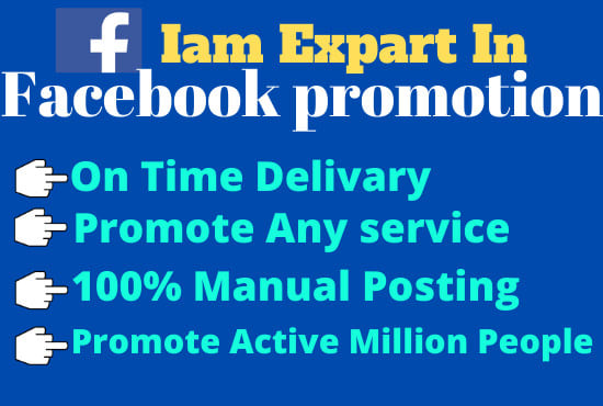 I will do facebook promotion USA market place