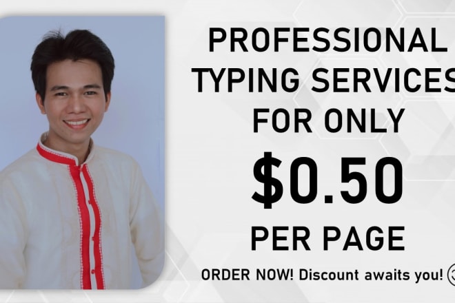 I will do fast and accurate typing jobs, retype scanned documents