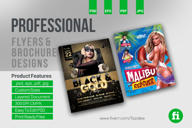 I will do flyer design and brochure design professionally