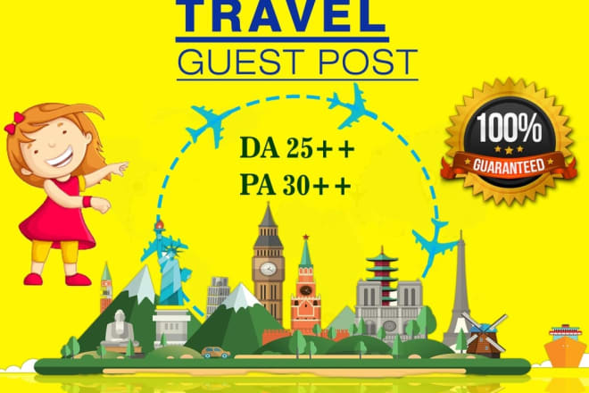 I will do guest posts on travel blogs
