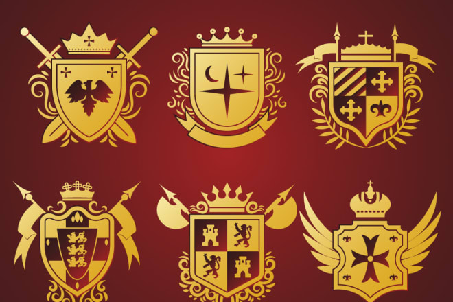 I will do heraldic retro, vintage and luxury logo designs
