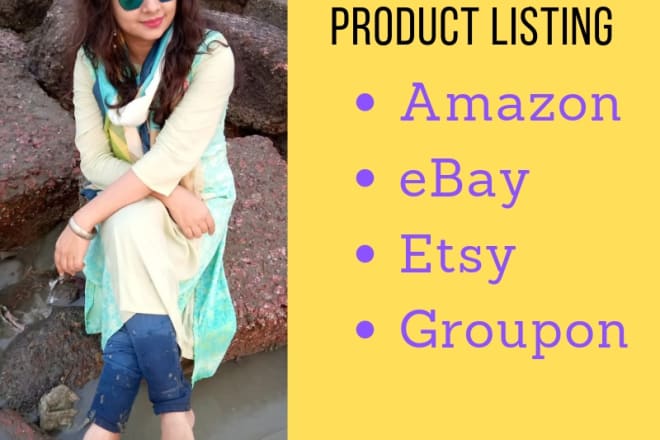 I will do highly optimized amazon ebay etsy groupon product listing