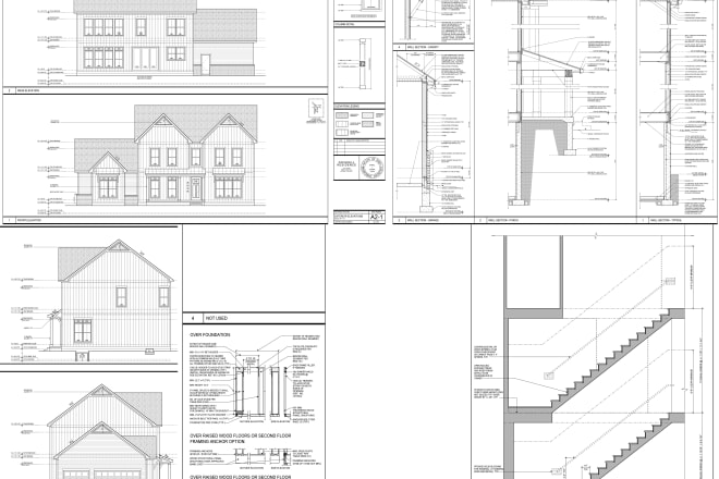 I will do house plan and detailing