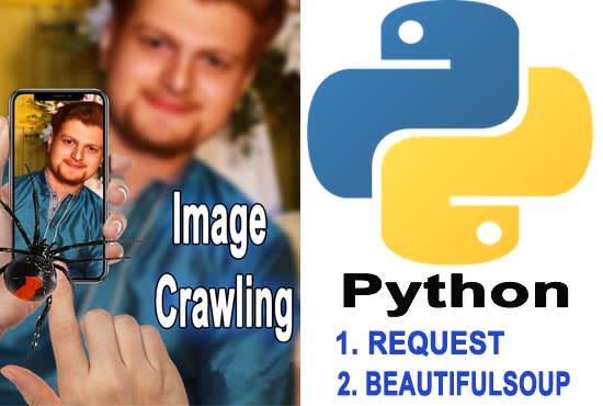 I will do image crawling using python to get information from site