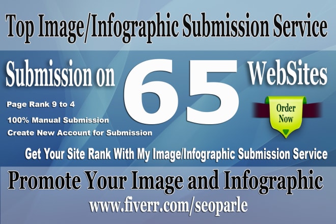 I will do infographic or image submission to 65 high pr photo sharing sites