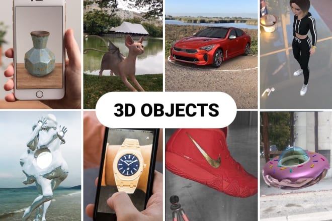I will do instagram ar filters with 3d objects