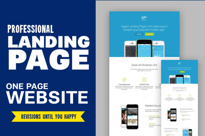 I will do landing page wordpress, responsive one page website