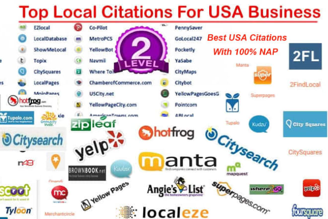 I will do local citations or local listings for USA business