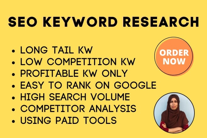 I will do long tail keyword research and competitor analysis