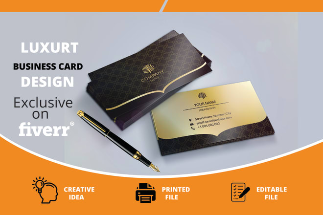 I will do luxury business card