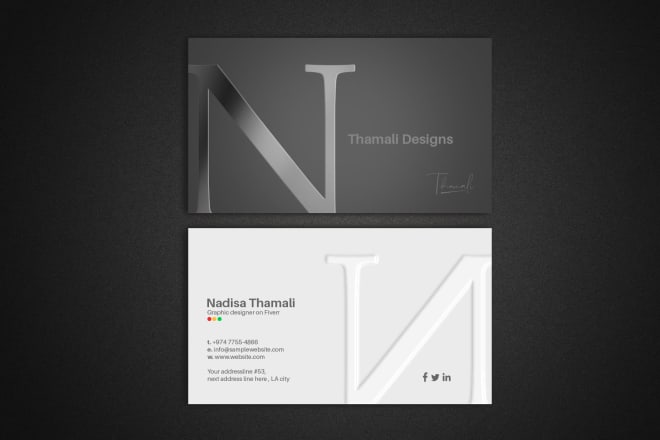 I will do luxury business card design
