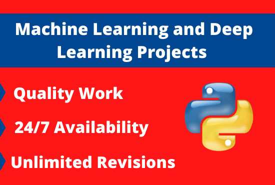 I will do machine learning, deep learning, nlp projects in python