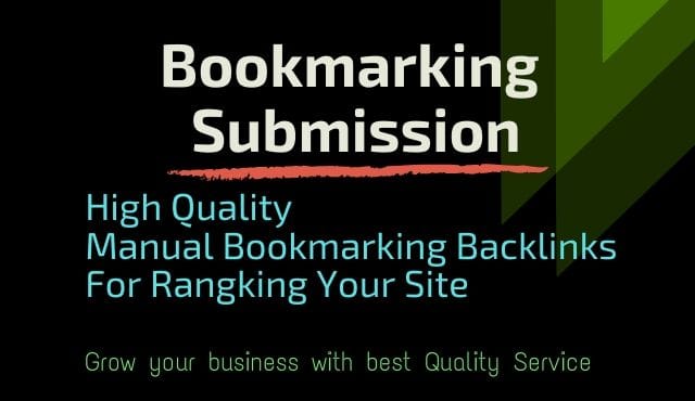I will do manual bookmarking submission for your business