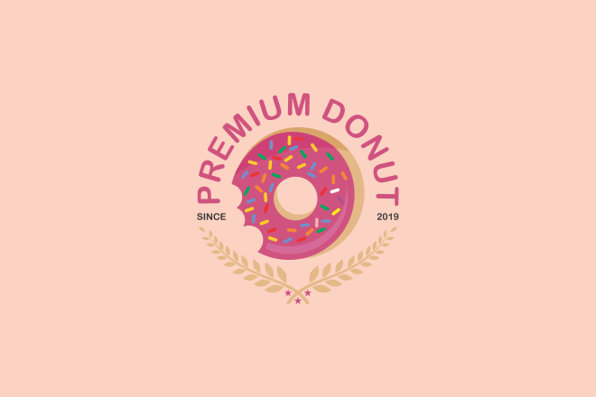 I will do many style logo design for donut shop and coffee shop