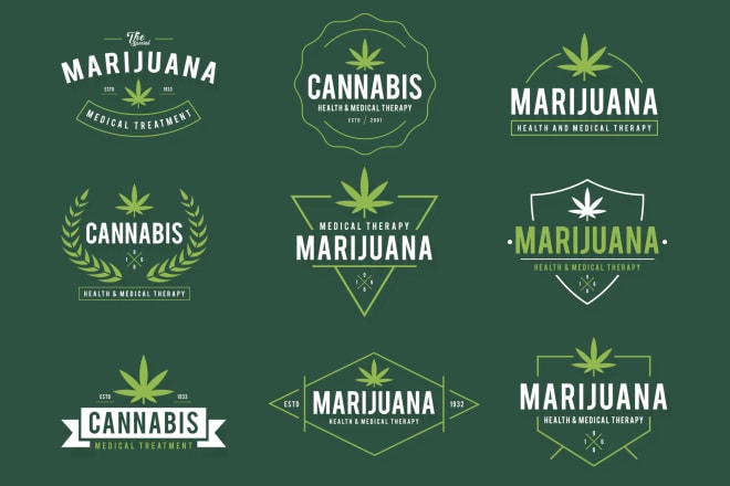I will do medical cannabis weed marijuana hemp cbd oil logo