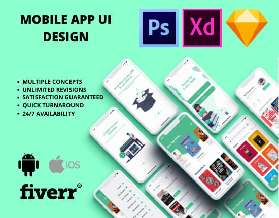 I will do mobile app UI design