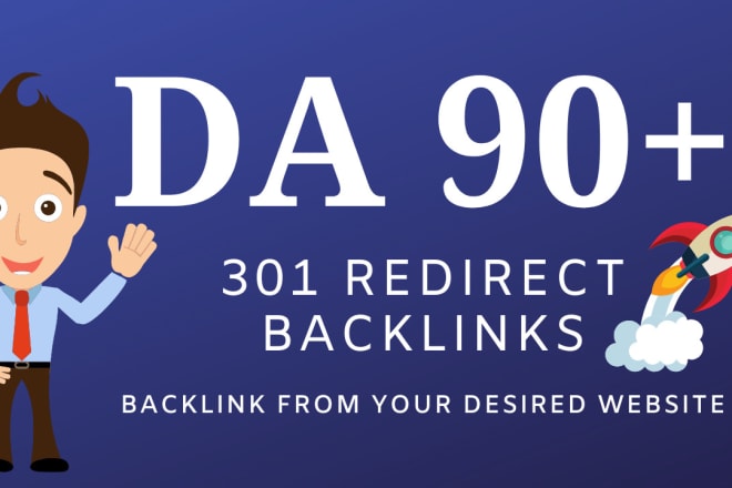 I will do niche related 301 redirect backlinks from high da sites